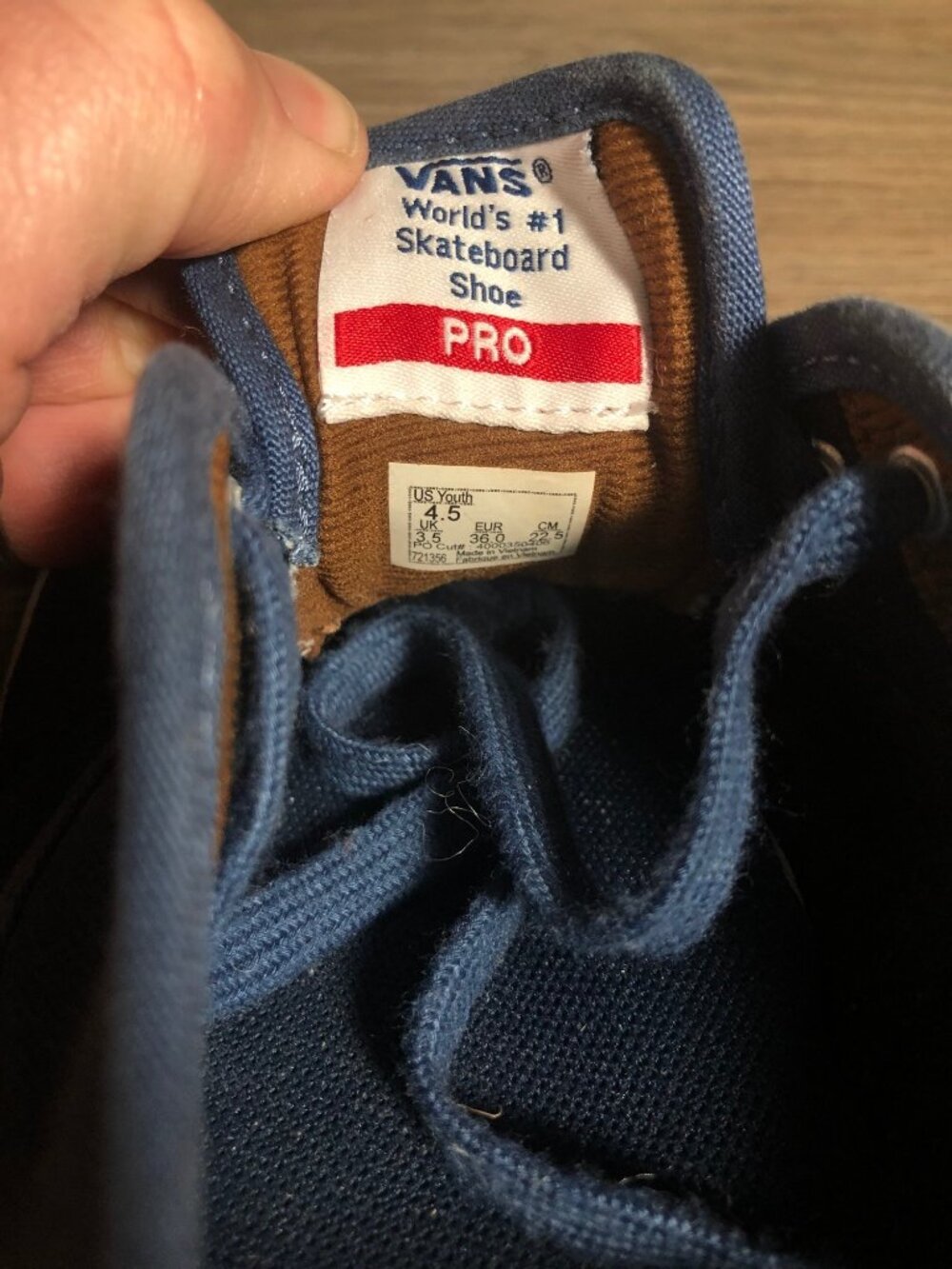Vans Chima Ferguson Pro Sydney Blue Suede Canvas Youth 4.5 Womens 6 - Picture 5 of 7